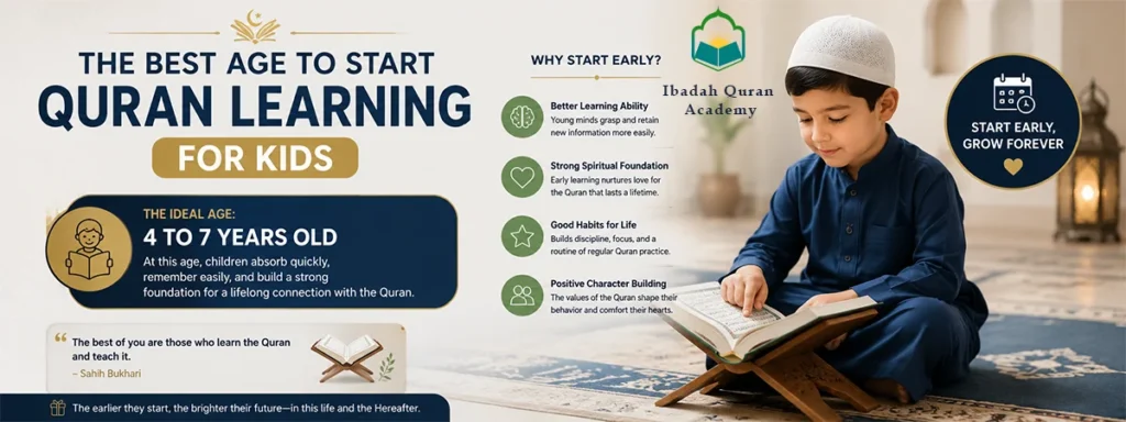 The Best Age to start quran learning for kids