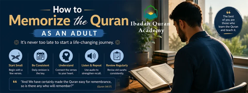 how to memorize Quran as an adult student