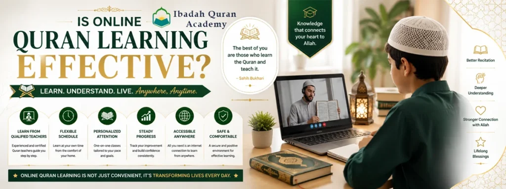 Progress tracking report showing is online quran learning effective